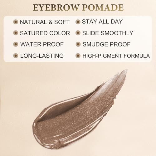 Eyebrow Makeup Kit with Microblading Pen, Pomade & Eyeliner