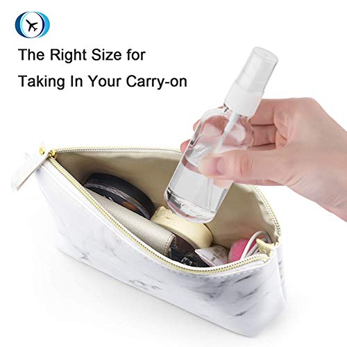 2oz Clear Glass Spray Bottles for Essential Oils - 3 Pack Fine Mist Set