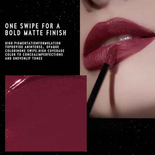 ETERNAL LIP MATTE-Long Lasting Lip Stain, Waterproof & Transferproof Lip Tint, Mask-friendly, Matte Finish Lipstick, Lightweight, High Coverage, Stocking Stuffers Teengirls (10 LOVE SPELL)