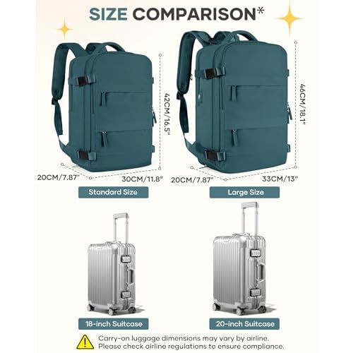 Travel Backpack For Women Men Airline Approved Carry On Backpack Flight Approved Waterproof Sports Luggage Backpack Casual Daypack Small Hiking Backpack