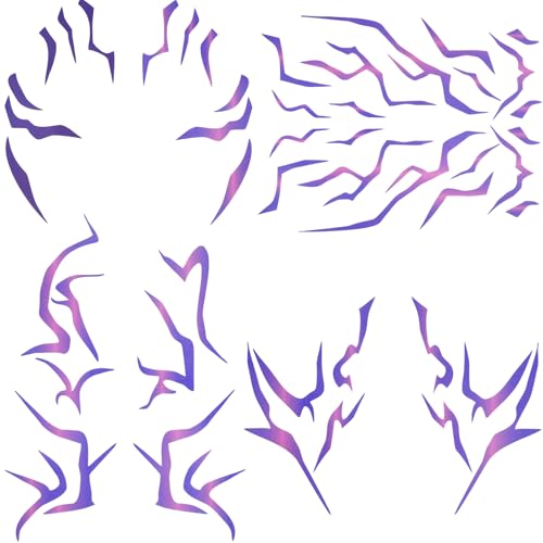 Purple Ombre Waterproof Temporary Tattoos | Cosplay & Party