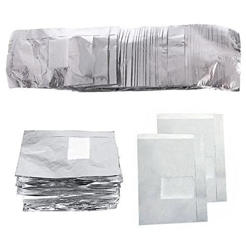 400 Pcs Gel Nail Polish Remover Foil Wraps with Lint-Free Cotton Pads