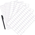 Waterproof Essential Oil Bottle Labels Set with Marker Pen - Oval & Round Stickers