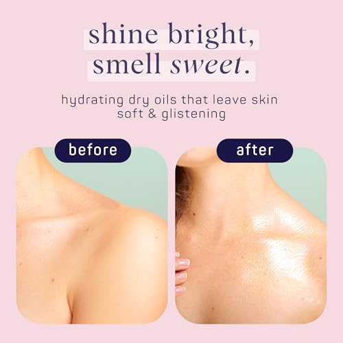 SpaLife Beauty Radiate & Glow Shimmer Oil Bundle ? Dry Oil Duo with Subtle & Noticeable Shimmer ? Mango & Peony Scents ? Hydrating, Lightweight Moisture