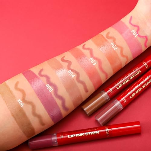 Beauty Glazed 2-in-1 Lip Stain & Plumping Gloss - Warm Cocoa Brown