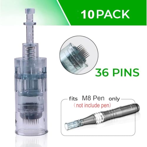 Microneedling Pen Cartridges For Dr Pen Microneedle Machine M8 (10 PCS 36pin) US-36-J1036