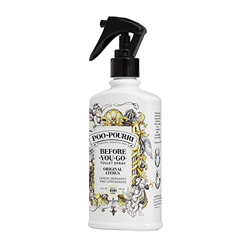 Poo-Pourri Before-You-Go Toilet Spray, Original Citrus, 8 Fl Oz - Lemon, Bergamot and Lemongrass