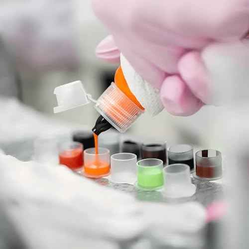 Ink Caps Tattoo Cups, Urknall 1000pcs Ink Caps with Base #11mm Small Tattoo Ink Caps Tattoo Cups for Ink Disposable Tattoo Ink Cups Pigment Cups Tattoo Plastic Cap(#11MM)