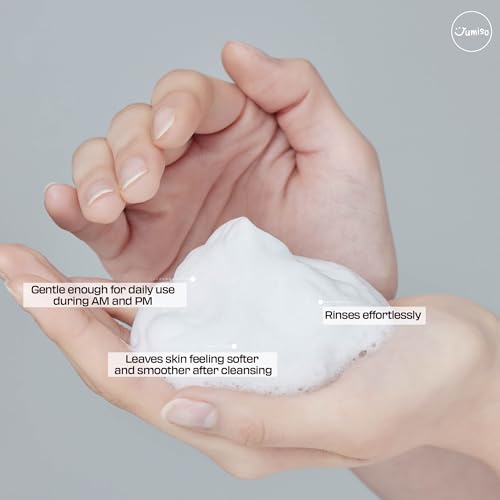 JUMISO Pore-Purifying Salicylic Acid Foaming Cleanser - Korean Face Wash with 0.5% BHA Blue Clay - Oil Control Low pH Non-Comedogenic Glass Skin Texture Improvement - All Skin Types Daily Use 4.23 oz.