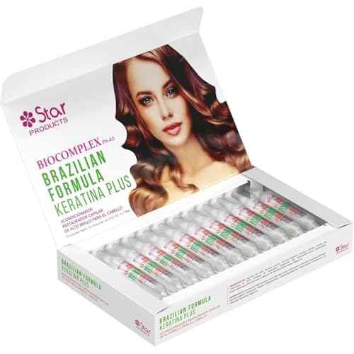Brazilian Formula Keratin Plus 12 Pack ? 0.61 oz Each, Professional Hair Smoothing & Strengthening Treatment for Frizz-Free, Healthy Hair