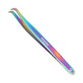 Eyelash Extension Tweezers Japanese Stainless Steel In Multi Titanium Coating