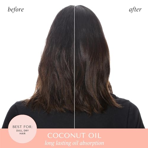 HASK Coconut Oil Nourishing Dry Shampoo ? Absorbs Oil, Adds Volume & Light Texture, Nourishes Hair, No Sulfates or Parabens, Cruelty-Free ? 8.1oz