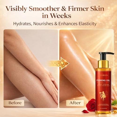 Firming Oil - SkinTightening & Hydrating, for Arms, Legs, Stomach, Deep Moisturizing Body Oil (2 Pack)
