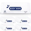 200pcs Body Wet Wipes Individually Wrapped, Wet Wipe with Aloe, Hand Wipe for Travel Gym Camping, Adults Bathing No Rinse