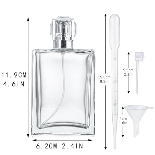 YU FENG Style 2 Refillable 100ml Perfume Spray Bottles - 2 Pack