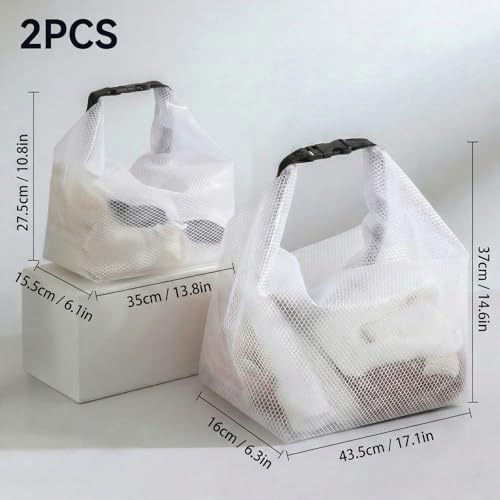 2-Pack Waterproof Toiletry Bags, Clear EVA Organizer Pouches