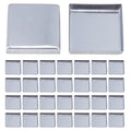 Coshar 30pc Empty Square Metal Eyeshadow Pans 26mm Magnetic Palette