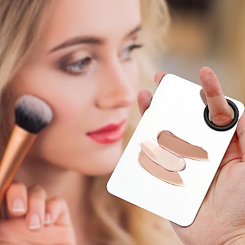 Makeup Spatula & Palette Set with Powder Puffs