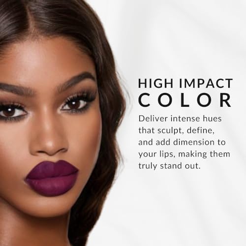 Flori Roberts Luxury Lip Pencil, Retractable Lip Liner and Filler, Vibrant Lip Makeup for Women of Color or Deeper Skin Tones