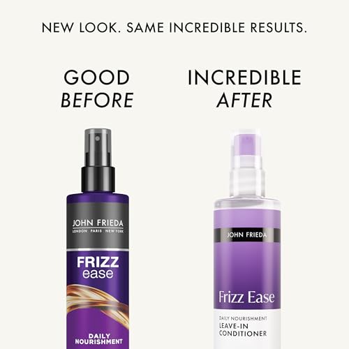 John Frieda Frizz Ease Daily Nourishment Leave-In Conditioner, Anti-Frizz Leave-in Conditioner Spray, 8 fl oz, Pack of 2