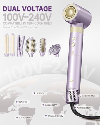 7-in-1 Hair Dryer Brush & Styler – Fast-Drying Ionic Tool