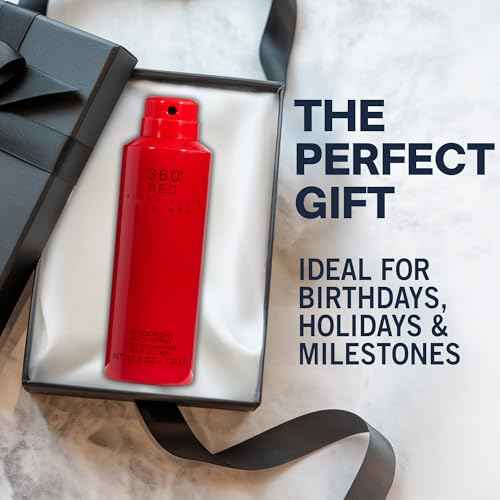 Perry Ellis 360¡Æ Red Body Spray for Men - Body Spray Cologne, EDT, All Over Men's & Boys Mist with Notes of Citrus, Spice & Exotic Woods Fragrance - 6 oz