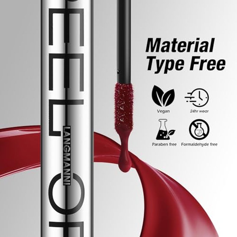 LANGMANNI Long-Lasting Waterproof Peel Off Lip Liner Set