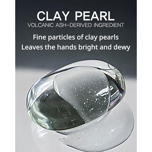 Perfumed Hand Clay Soap #Petal Lily - Exfoliating & Moisturizing Hand Scrub Gel to Bubble Wash - Clay Pearlite & Mineral - Gentle & Long Lasting Fragrance - 1.7 fl.oz