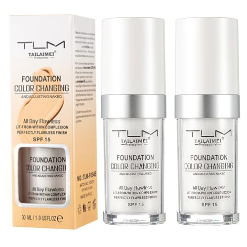 TLM Colour Changing Foundation with SPF 15 - 2 Pack