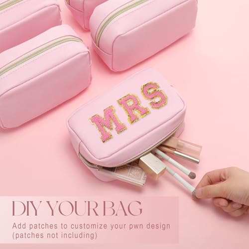 Sweetude 10-Piece Colorful Makeup Bags Bulk - Waterproof Cosmetic Pouches for Women