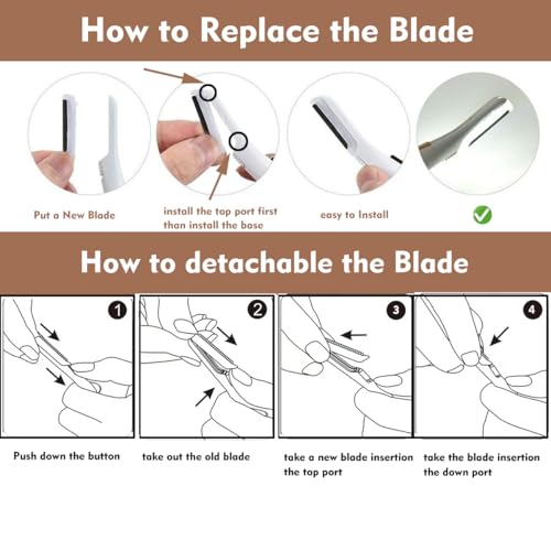 Replacement Blade heads for Finishing Touch Flawless Dermaplane Glo