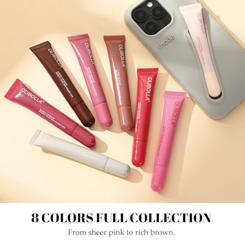 Tinted Lip Serum with Vitamins, Glossy Hydrating Lip Balm