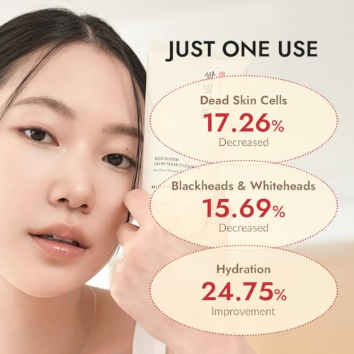 MIZON Rice Water Glow Mask Cleanser 2-in-1, 5.07 fl oz