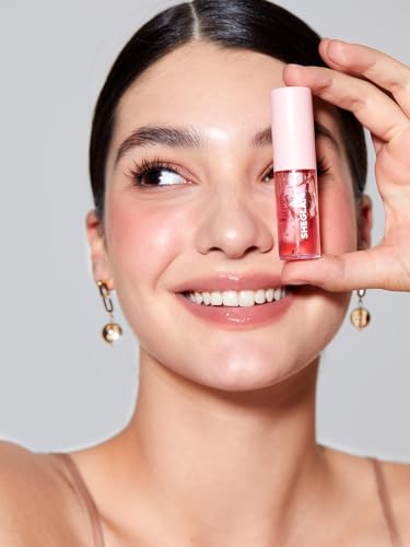 SHEGLAM Jelly Wow Hydrating Lip Oil Berry - Non-Sticky Lip Gloss & Plumper