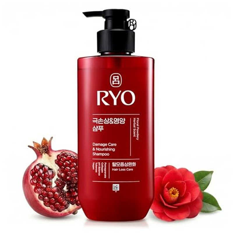 RYO Damage Care Shampoo with Caffeine & Ginseng, 16 Fl Oz