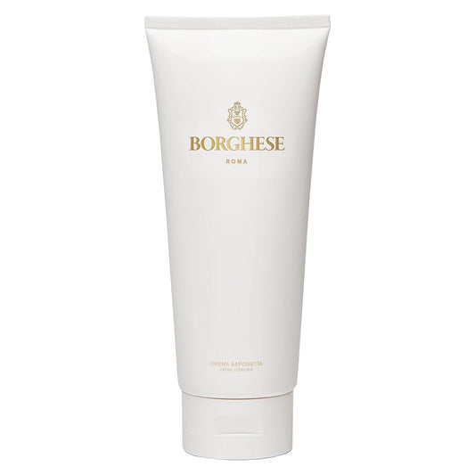 Borghese Crema Saponetta Creme Cleanser - Gentle Face Cleanser for Enlarged Pores, Tone & Texture with Sea Salt & Hyaluronic Acid, For All Skin Types