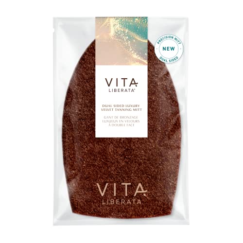 Vita Liberata Dual Sided Luxury Velvet Self Tanner Mitt - Designed for Face & Body Use, Streak Free Blended Application, Reusable & Easy to Wash, Vegan