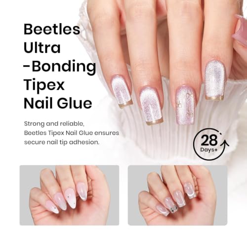 Beetles Tipex Nail Glue Gel - 2Pcs 20g, Strong & Beginner-Friendly