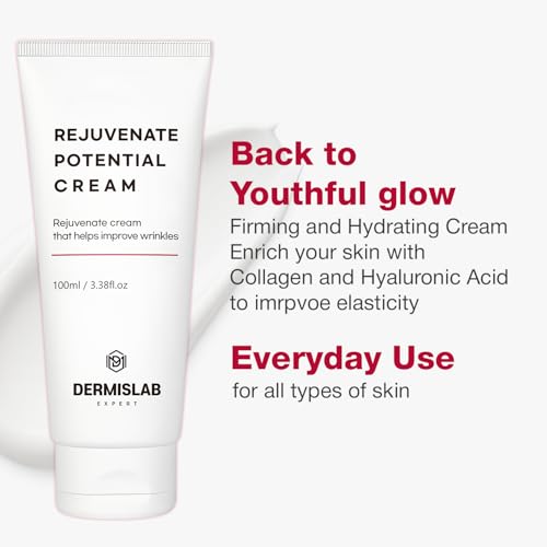 Rejuvenate Potential Cream ? Korean Skincare Collagen & Hyaluronic Acid Firming Hydration Face Cream | 100 ml / 3.38 oz