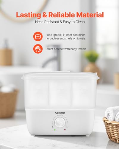 VEVOR Hot Towel Warmer, 1.1 gal Steamer for Spa & Salon