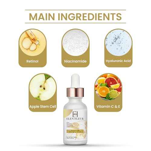 Retinol Collagen Serum ? Hydrating & Firming Face Serum with Hyaluronic Acid, Niacinamide, Vitamin C & E ? Promotes Smooth, Radiant & Elastic Skin ? 30ml