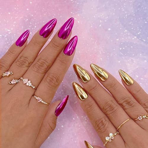 Daily Charme Champagne Gold Mirror Chrome Powder for Nail Art - 1g