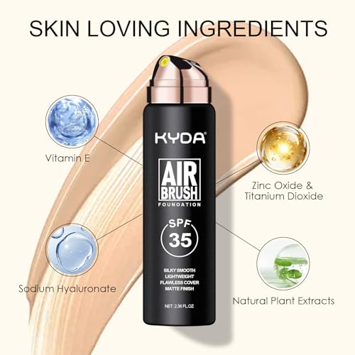 SPF 35 Airbrush Foundation Spray – Flawless Nude Makeup