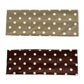 Polka Dot Wide Headbands for Women, 2-Pack Black & White