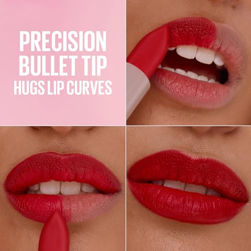Maybelline Serum Lipstick - 8HR Plumping Moisture, Wild Card Red
