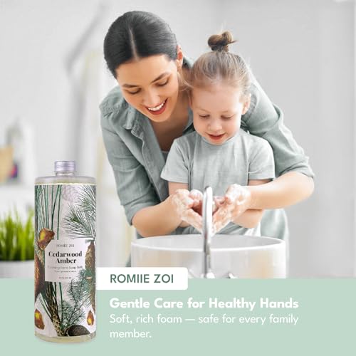 ROMIIE ZOI Cedarwood Foaming Hand Soap Refills - 3-Pack, 33.8 Fl Oz