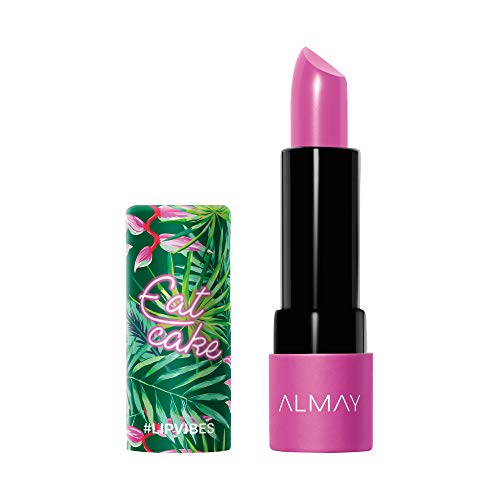 Almay Lip Vibes Lipstick - Eat Cake, Matte Finish, Vitamin E & Shea Butter, 0.14 Oz - Variation 023