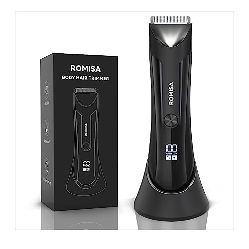 Ball Trimmer Men, Body Hair Trimmer Men, Pubic Hair Trimmer Men, Manscape Trimmer for Men, Ball Shaver, Body Groomer Men, 7000 RPM with USB Recharge Dock Cordless Use, Waterproof