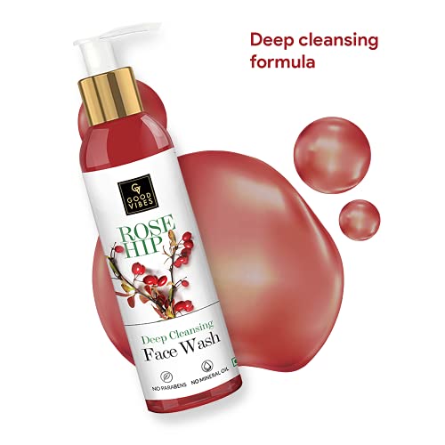 Good Vibes Deep Cleansing Face Wash, Rosehip (120 Ml)