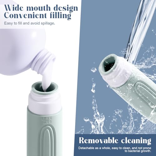 3oz TSA Approved Travel Bottles - Leak-Proof Silicone Set
